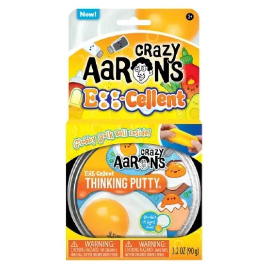 Crazy Aaron's Eggcellent 3.5" Thinking Putty Tin image {7}