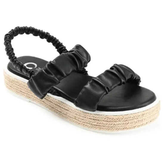 Journee Collection Womens Knowles Tru Comfort Foam Espadrille Platform Sandals image {9}