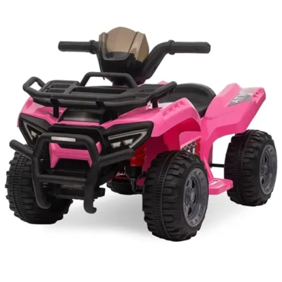 Kids 6V ATV 4 Wheeler, Ride on Toy Car for Toddlers Boys & Girls w/1.8 Mph Max Speed, Music, Wear-Resistant Wheels, Kids Electric Cars for 3-8 image {9}