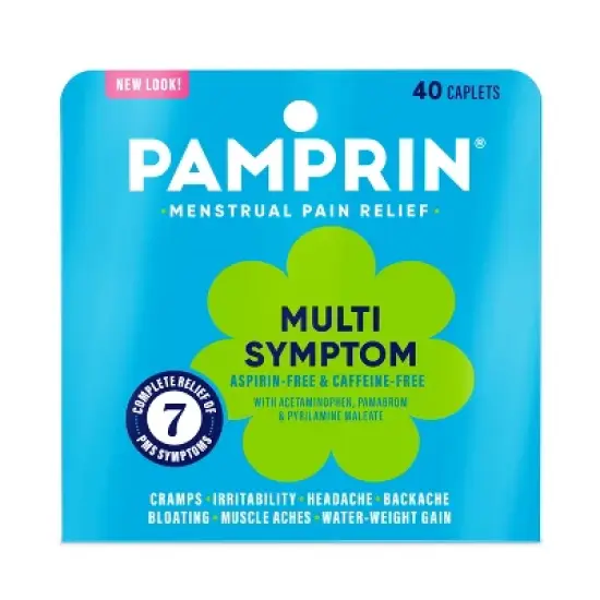 Pamprin Multi-Symptom Menstrual Pain Reliever Acetaminophen Caplets - 40ct image {8}