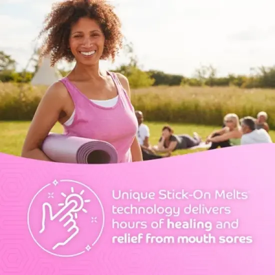 OraCoat Stick-On Melts Mouth Sore Treatment Canker Melts - 15mg Benzocaine - 20ct image {5}
