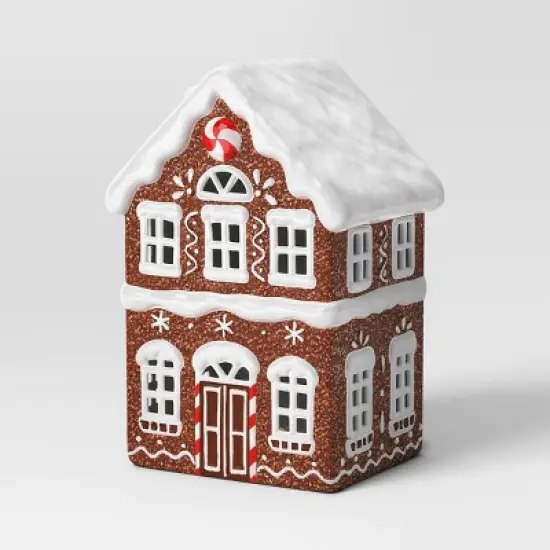Christmas Ceramic Gingerbread House Decor Tall House - Wondershop&trade; image {2}
