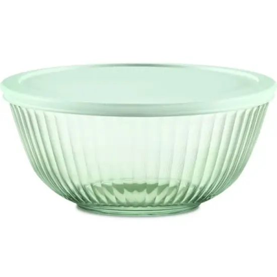 Pyrex&reg; Sculpted Tinted&nbsp;2qt Lidded Mixing Bowl Green image {7}