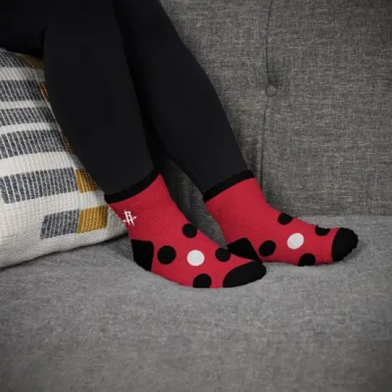 NBA Houston Rockets Big Dot Fuzzy Socks image {2}
