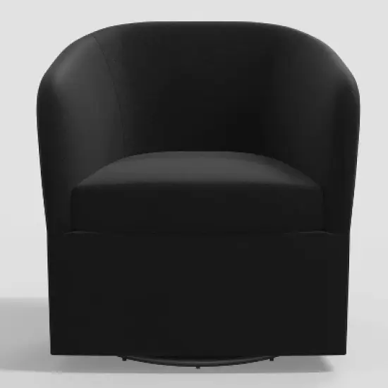 Rhea Swivel Chair in Velvet - Threshold&trade; image {1}