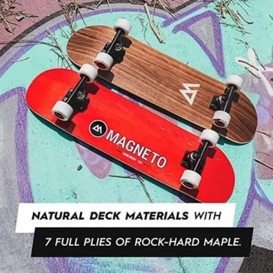 Magneto SUV Skateboards | Fully Assembled 31" x 8.5" Standard Size | 7 Layer Canadian Maple Deck with Skate Tool (SUV Graffiti) image {3}