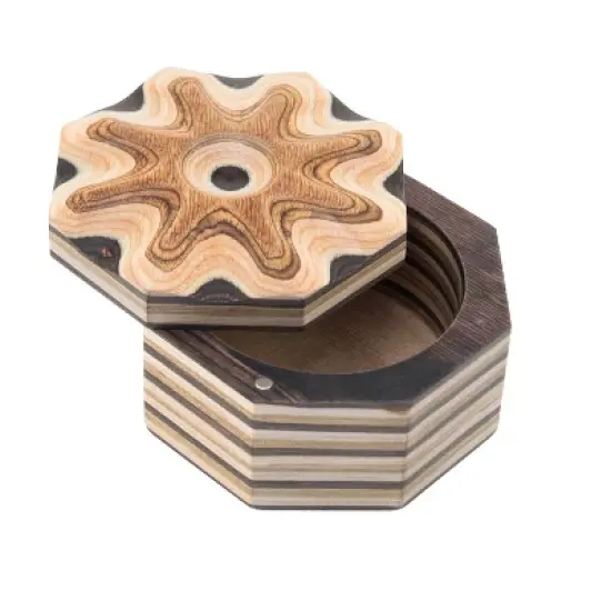Island Bamboo Pakkawood Salt Cellar image {2}