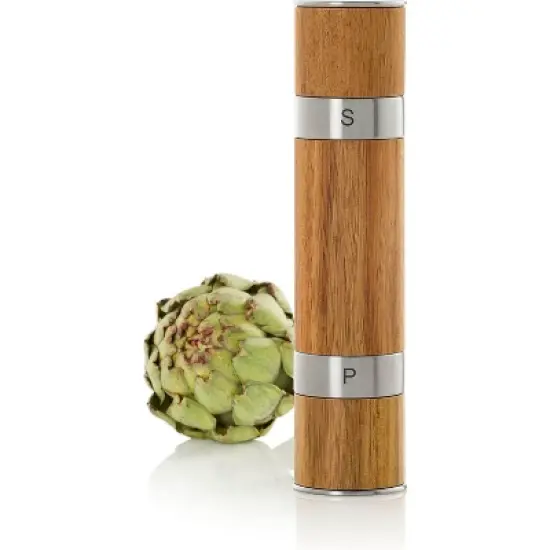 AdHoc Duomill Double Salt & Pepper Mill Acacia Wood image {1}