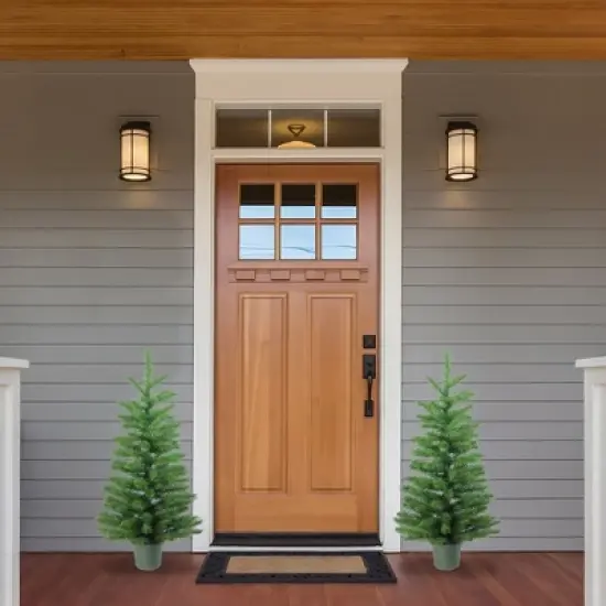 Northlight 3' Unlit Potted Artificial Christmas Tree Medium Norway Spruce image {1}