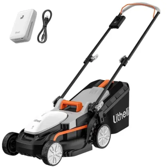Litheli 13" 20V 4.0Ah Battery Powered SE Cordless Lawn Mower image {8}