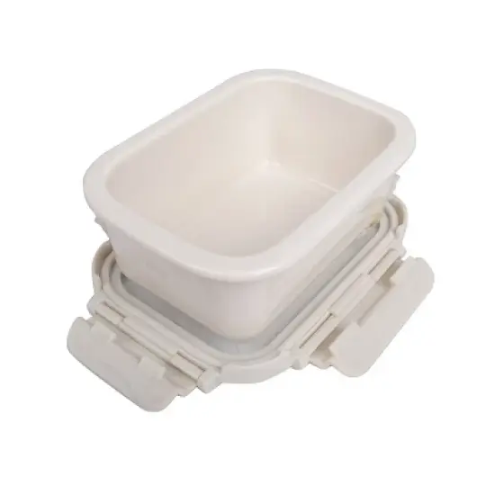 Lexi Home Brixton Oven Safe Porcelain Food Storage Containers with Glass Lids image {1}