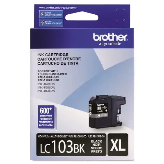 Brother LC103BK Innobella High-Yield Ink Black image {8}