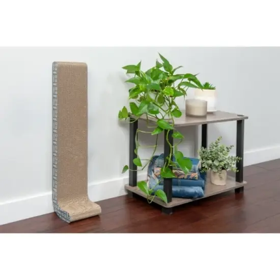 Wall-Mounted Corrugated Cat Scratcher with Catnip, 2-Pack image {5}