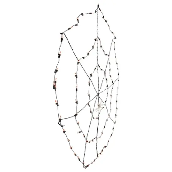 Northlight Lighted Web and Spider Halloween Decoration - 5' - Orange Lights image {4}