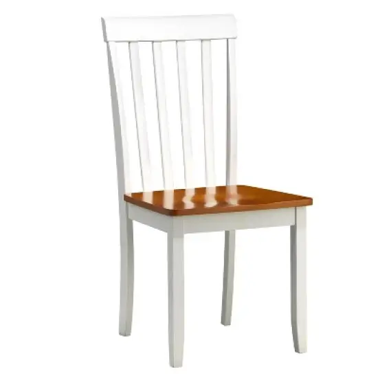 5pc Bloomington Dining Set White/Honey Oak - Boraam image {1}