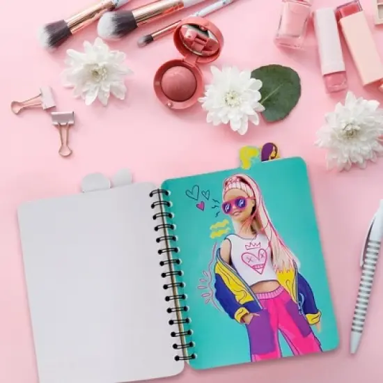 Inkology, LLC Barbie 4-Tab Spiral Notebook Journal | 9 x 6 Inches image {2}