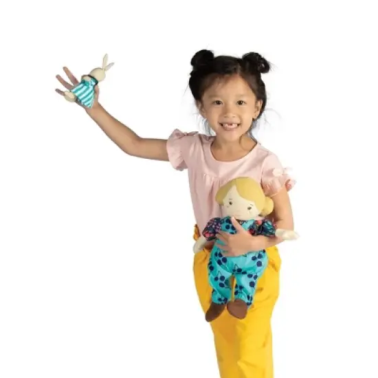 Manhattan Toy Playdate Friends Ollie Machine Washable and Dryer Safe 14 Inch Doll with Companion Stuffed Animal image {7}