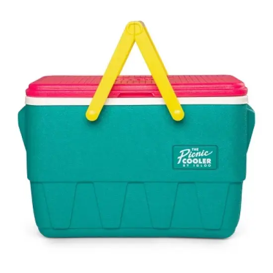 Igloo Retro Picnic Basket 25qt Cooler - Dark Jade image {9}