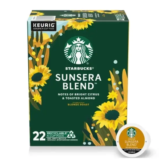 Starbucks Sunsera Blend Blonde Roast Keurig K-Cup Coffee Pods - 22ct image {8}