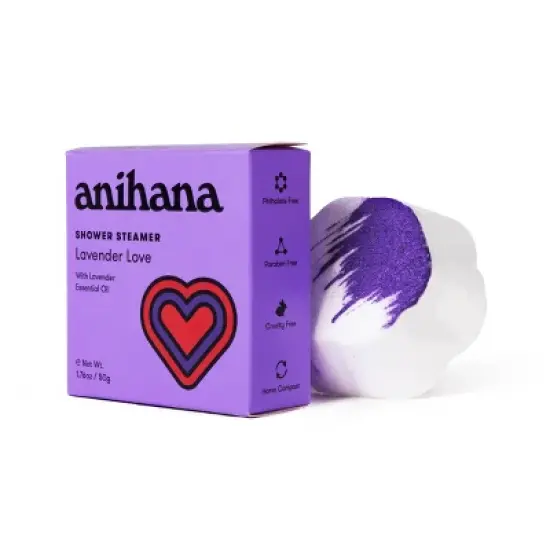 anihana Aromatherapy Essential Oil Lavender Love Shower Steamer - 1.76oz image {2}