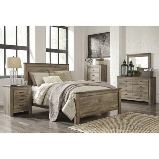 Signature Design by Ashley Casual Trinell 2 Drawer Nightstand, Brown image {3}