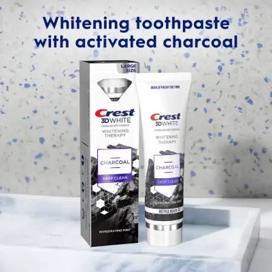 Crest 3D Whitening Therapy Charcoal Deep Clean Toothpaste - 4.6oz image {7}