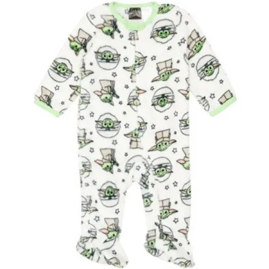 Star Wars The Mandalorian The Child Baby Zip Up Sleep N' Play Coverall Newborn to Infant  image {8}