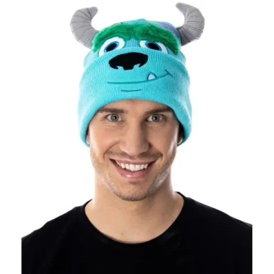 Disney Monsters Inc. Sulley Beanie Embroidered 3D Character Design Costume Hat image {1}