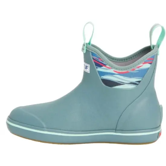 Women's Xtratuf 6 in Beach Glass Ankle Deck Boot, XWAB2BG, Blue image {4}