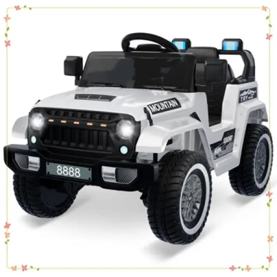 12V Kids Ride On Truck Car, Battery Powered Electric Vehicles with Remote Control image {9}