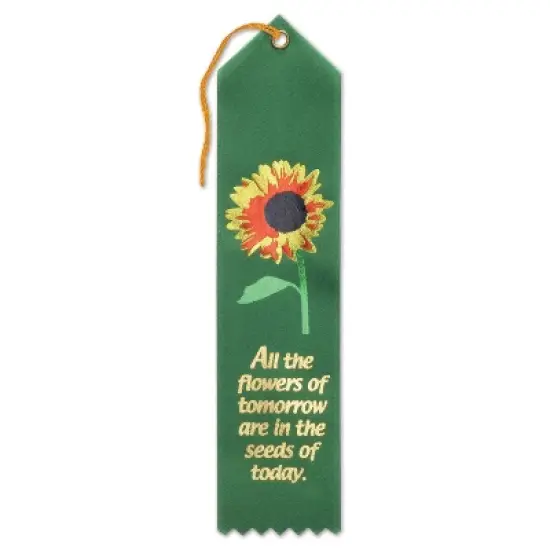 Beistle All The Flowers Of Tomorrow Ribbon, 2" x 8", (6/Pkg) Multicolored image {1}
