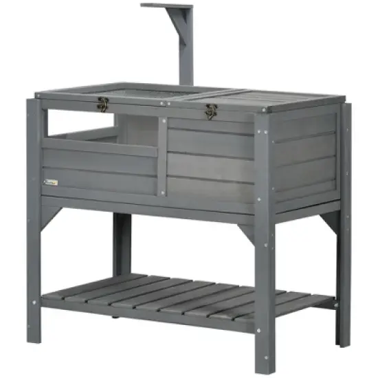 PawHut Tortoise Habitat with Shelf Storage, Weather-Protected Tortoise Enclosure, Tortoise Gift, Reptile Enclosure image {3}