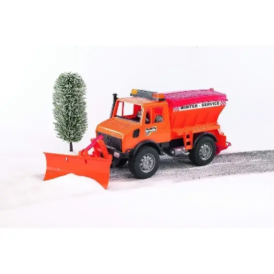 Bruder Mercedes Benz MB-Unimog Fully-Functional Winter Service Snow Plow image {1}