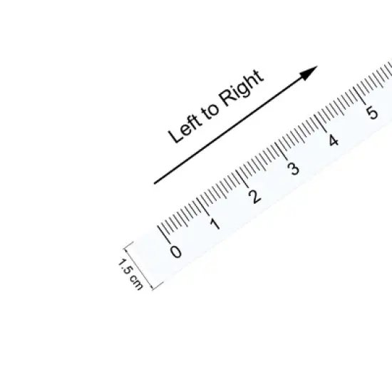 Unique Bargains Metric Self-Adhesive Peel and Stick Waterproof Measuring Rulers image {1}