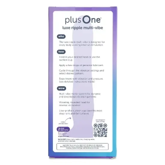plusOne Luxe Ripple Multivibe Vibrator image {2}