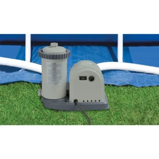 Intex 18ft x 48in Easy Set Above Ground Pool with Pump & Krill Automatic Vacuum image {4}