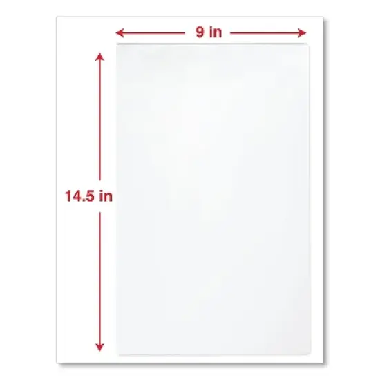 Universal Clear Laminating Pouches 3 mil 9 x 14 1/2 25/Pack 84630 image {2}