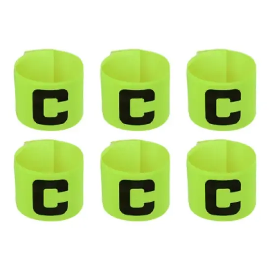 Unique Bargains Nylon Elastic Soccer Protective Captain Armband for Team Training 6 Pcs image {7}