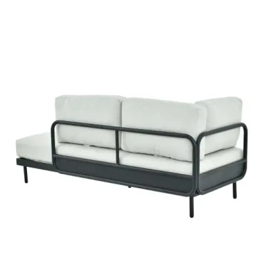 Modular LShaped Performance Fabric Sectional Sofa MatteFinish Frame & Ultra Support Seating Platform Ready image {9}