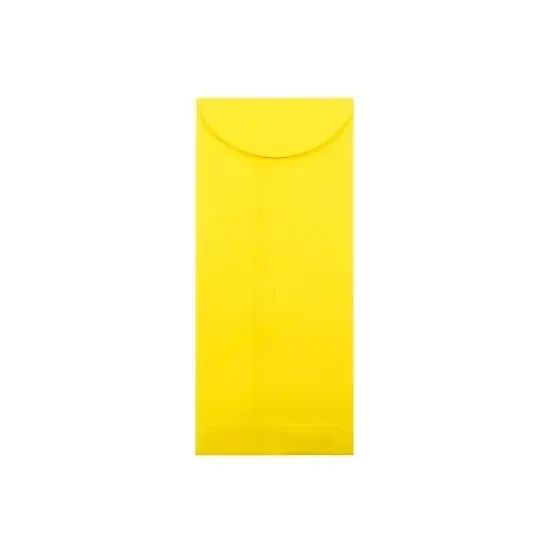 JAM Paper #12 Policy Business Colored Envelopes 4.75 x 11 Yellow Recycled 3156400 image {2}