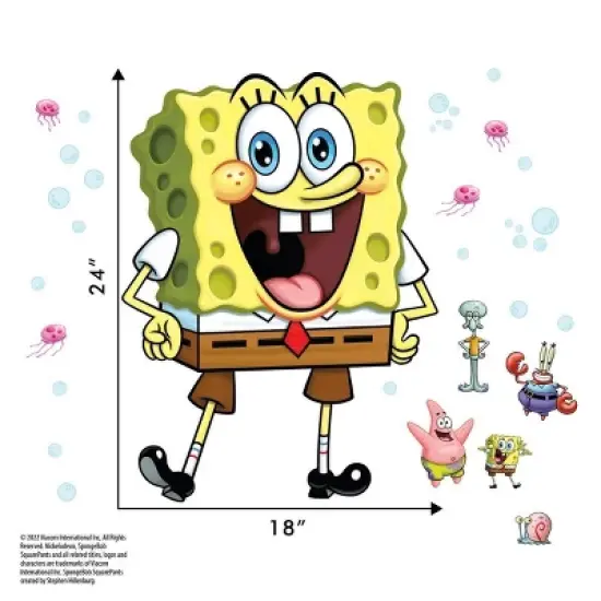 Sponge Bob Wall Decal - Decalcomania image {2}