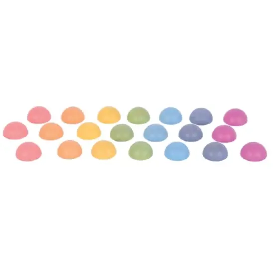 TickiT Rainbow Wooden Semispheres, Set of 21 image {2}