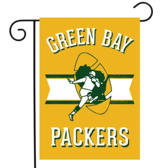 Briarwood Lane Retro Green Bay Packers Garden Flag NFL Double-Sided 18" x 12.5" image {1}