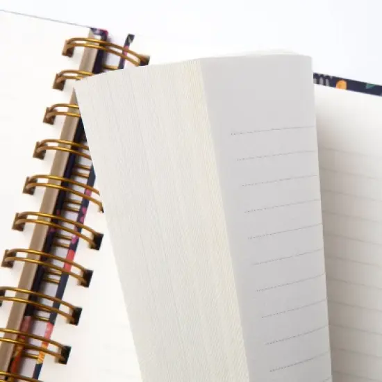 Blank Journal 6"x8" Hard Cover Mushrooms Navy - greenroom: Spiral Binding, Lined Paper, 320 Pages, Adult Stationery image {6}