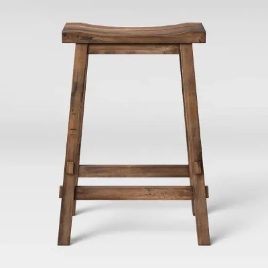 Halifax Farmhouse Wood Counter Height Barstool - Threshold&trade; image {5}