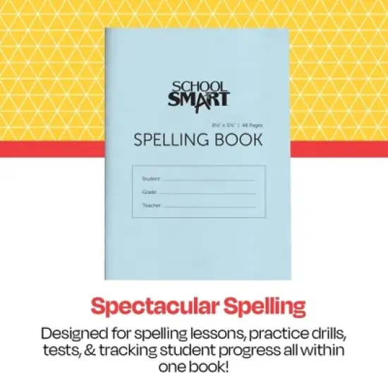 School Smart Spelling Blank Book, 5-1/2 x 8-1/2 Inches, 48 Pages, Pack of 24 image {1}