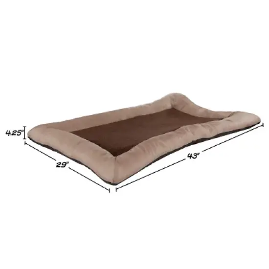 Pet Adobe 43"x29" Plush Cozy Pet Bed - Tan image {6}