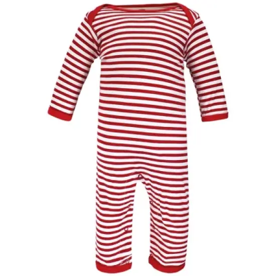 Hudson Baby Infant Boy Cotton Coveralls, Christmasaurus image {4}