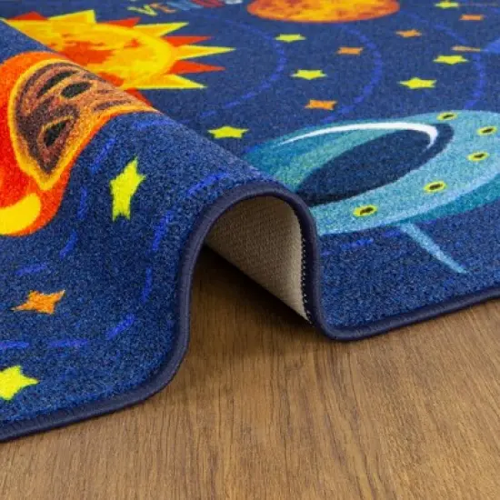 KC CUBS Boy & Girl Kids Outer Space Solar System Planets Educational Learning & Game Play Area Nursery Bedroom Classroom Rug Carpet image {7}