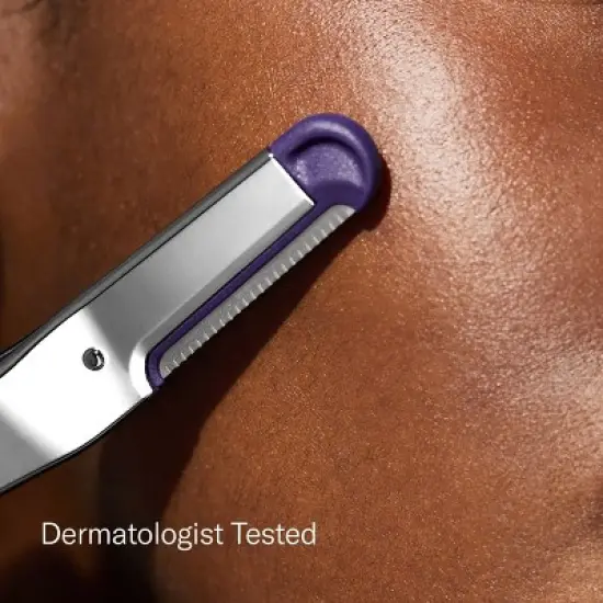 Flamingo Dermaplane Razor - Reusable Facial Razor - 1 Razor Handle - 2 Refill Cartridges image {2}